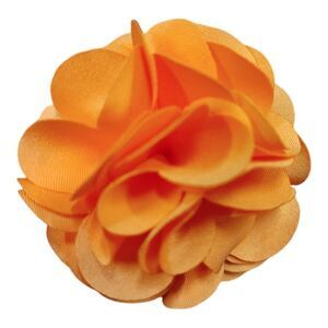 MEN'S LARGE SOLID PEACH LAYERED LAPEL PIN FLOWER.
